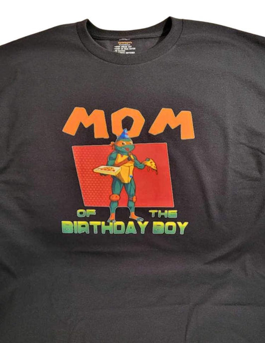 "Mom of the birthday boy" t shirt
